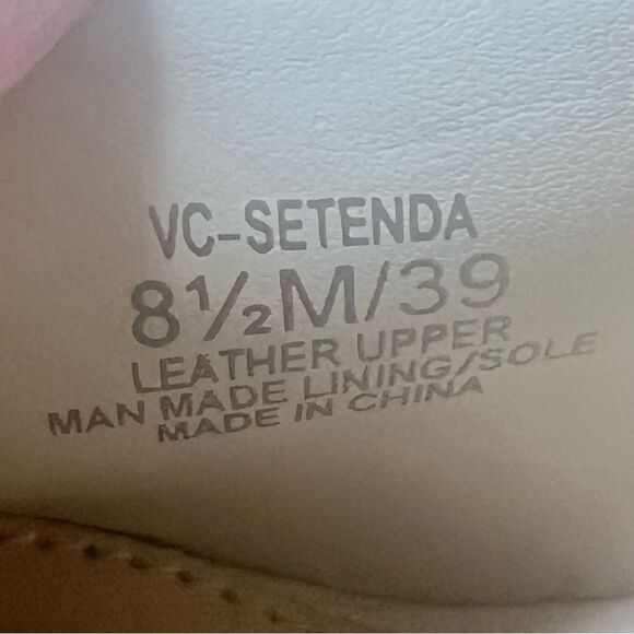 Vince Camuto Setenda Almond Milk Leather Pointed Toe Heeled Pumps Shoe Size 8.5 - Picture 13 of 16